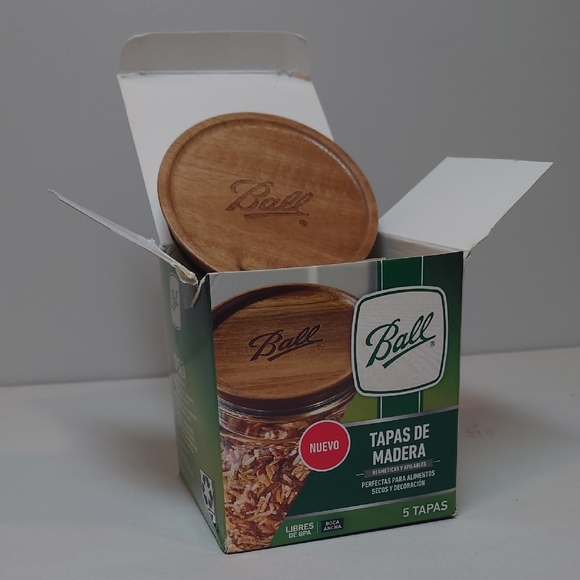 Jar Wooden Storage Lids - Picture 3 of 3